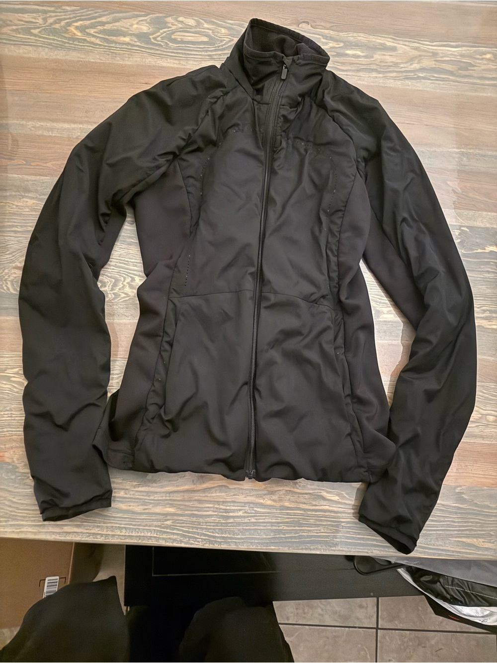 Lululemon run for cold Black Zip-Front running Jacket
